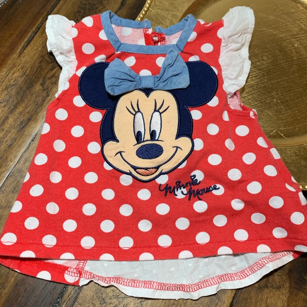 Disney Baby Minnie Mouse polka dot blouse